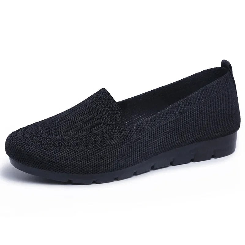 Prodyšné dámské mokasíny slip-on