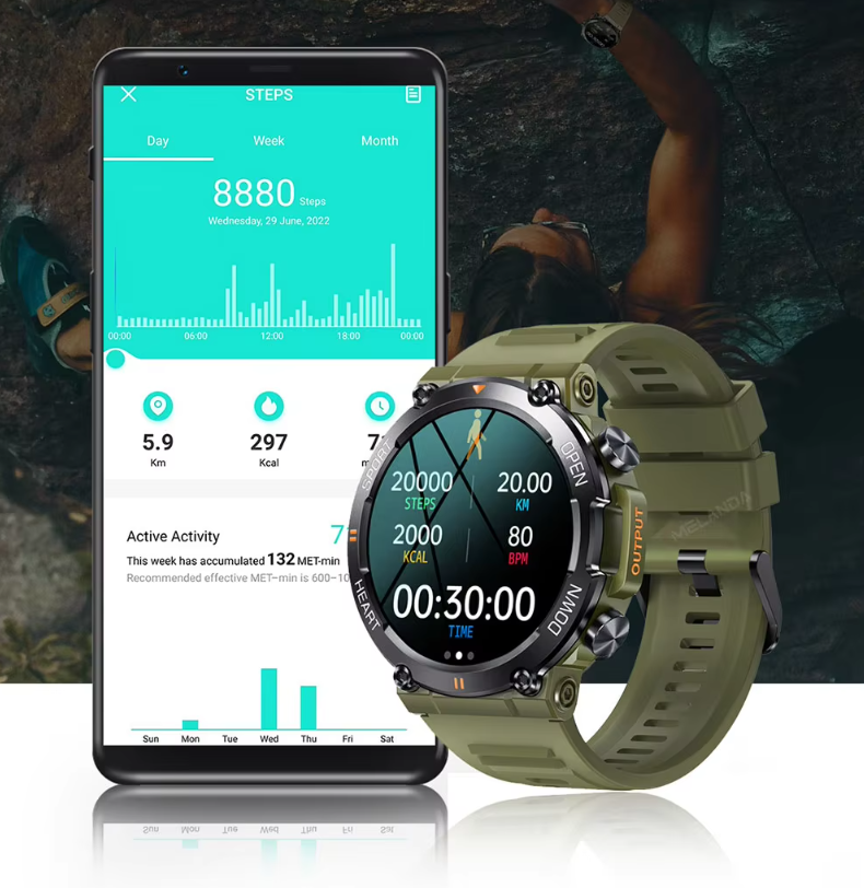 Chytré hodinky HD Bluetooth pro muže