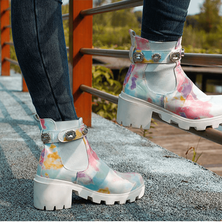 Kotníkové boty Tie Dye