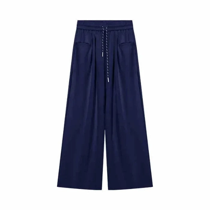 Ležérní dámské kalhoty se širokými nohavicemi