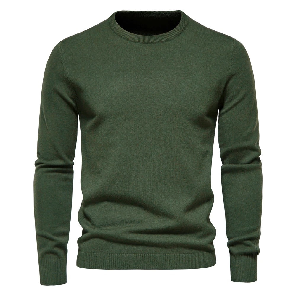 Pánský tlustý svetr slim fit střihu