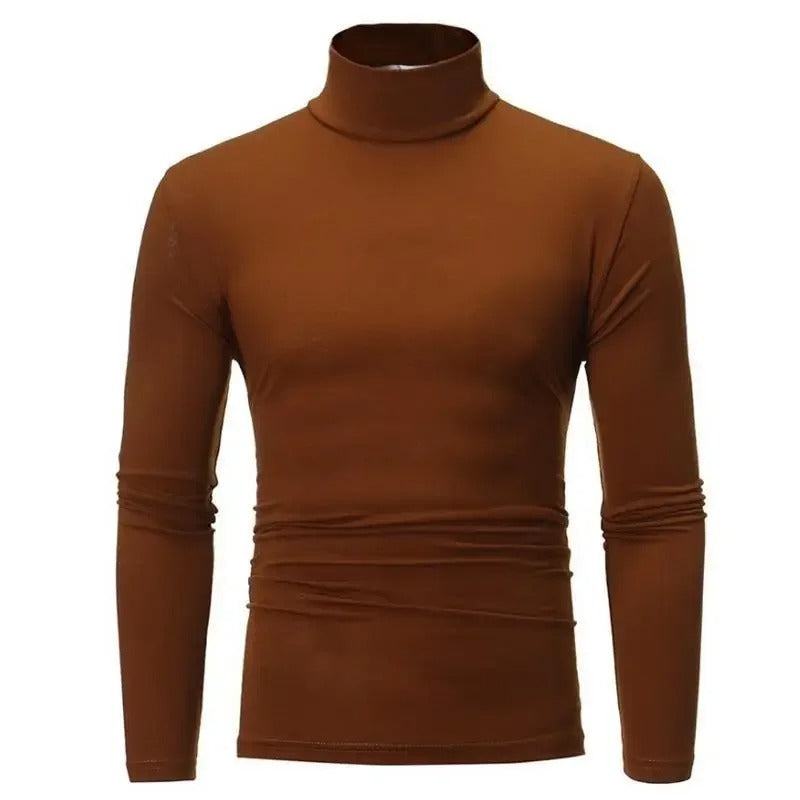 Pánské zimní tričko Slim Fit s vysokým výstřihem