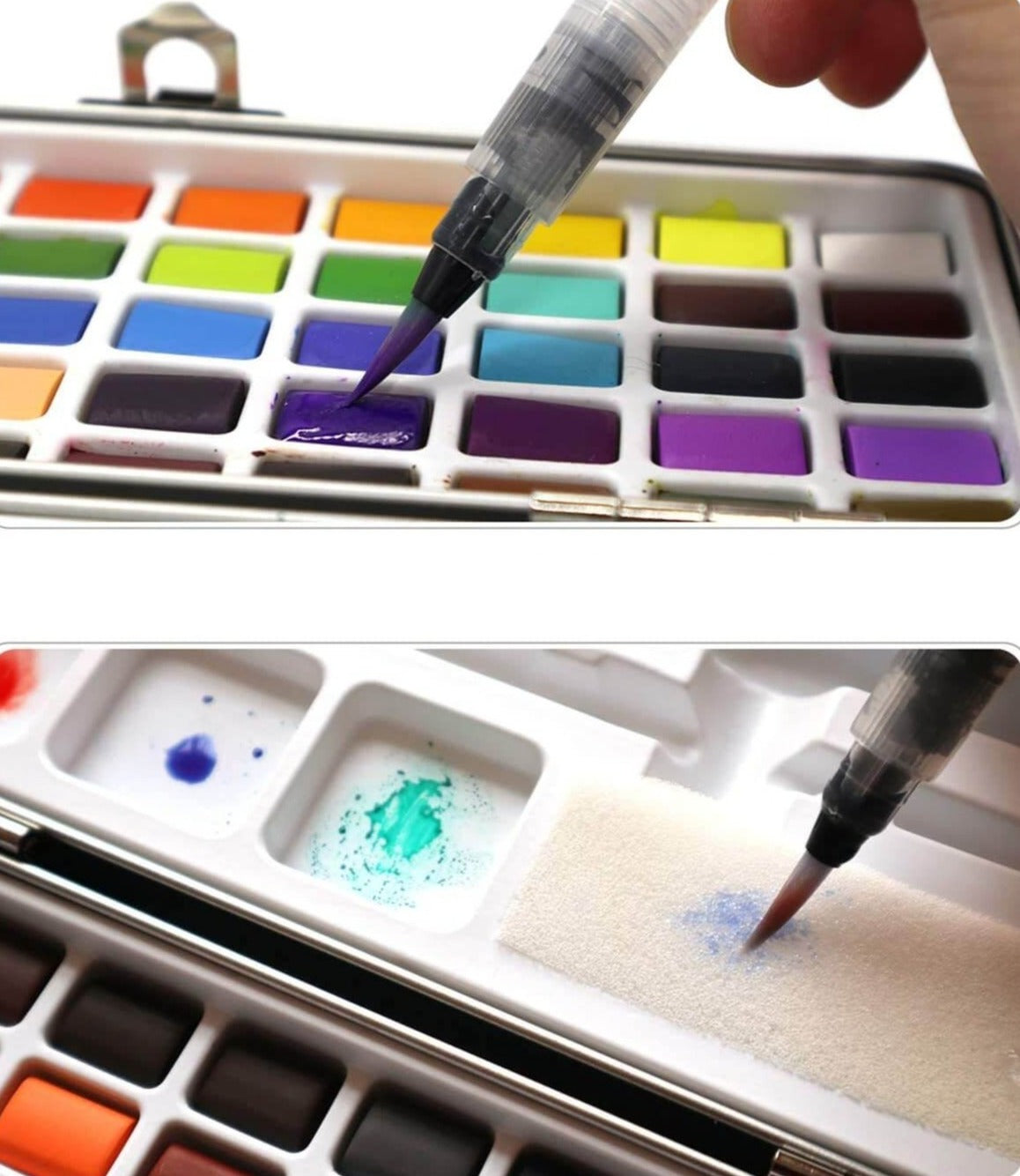 Přenosná sada akvarelových barev