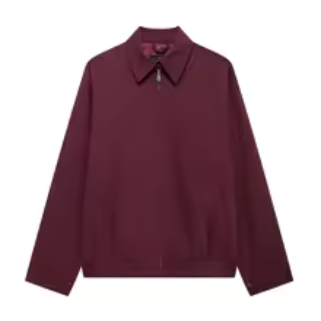 Dámská volná bunda na zip ve vintage stylu